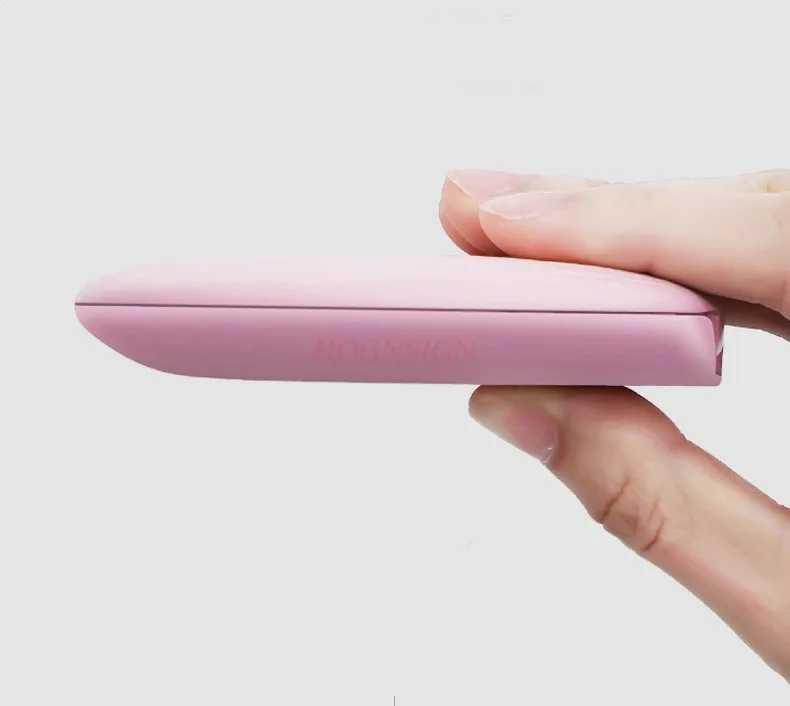 Lusterko do makijażu LED z funkcją ładowania, popularne w sieci, przenośne z małym lusterkiem, składane, dla studentek, do akademika, z lampką do makijażu.