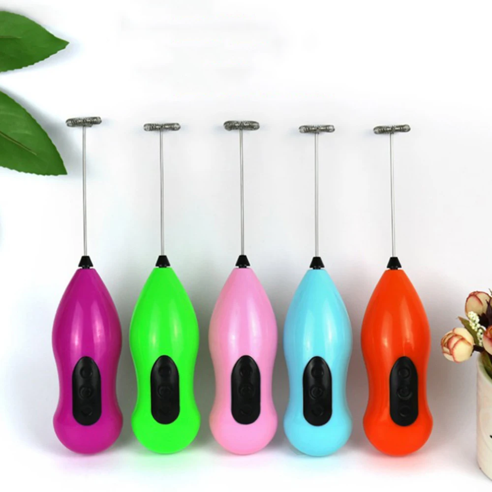 

Handheld Milk Frother Mini Electric Coffee Drink Foamer Cream Whisk Mixer Stirrer Egg Beater Blender Hand Mix Battery Kitchen