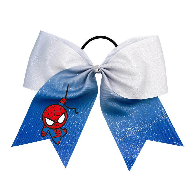 2 pezzi di fiocchi GLITTER sfumati Sparkle Ribbon Cheer Bow Cheerleading archi per capelli Sport per ragazze adolescenti, accessori per capelli da