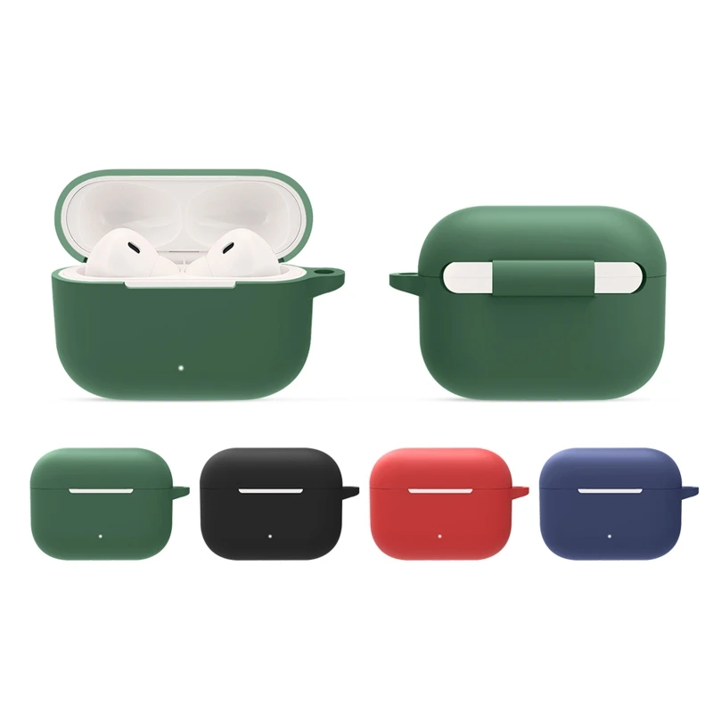 Capa à prova de choque para baseus w3 caso impermeável durável bluetooth-compatível fone de ouvido protetor de silicone antiderrapante manga