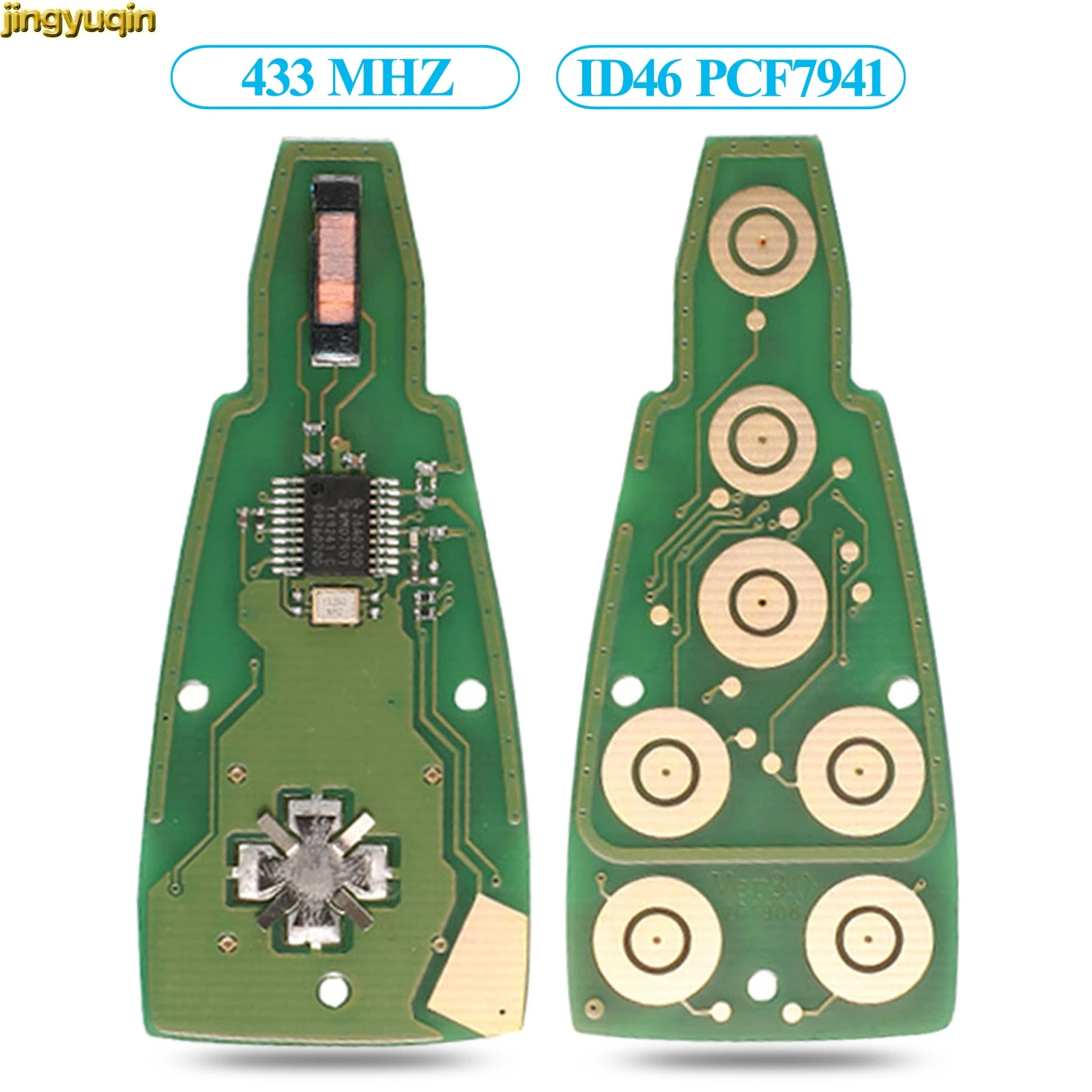 

Jingyuqin Remote Smart Car Key Board 433MHZ ID46 PCF7941 Chip For Chrysler Town & Country For Jeep For Dodge Magnum Durango