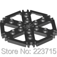 *Plate Hexagonal 6x6 W Stand* 10pcsDIY enlighten block brick part No.64566  Compatible With Other Assembles Particles