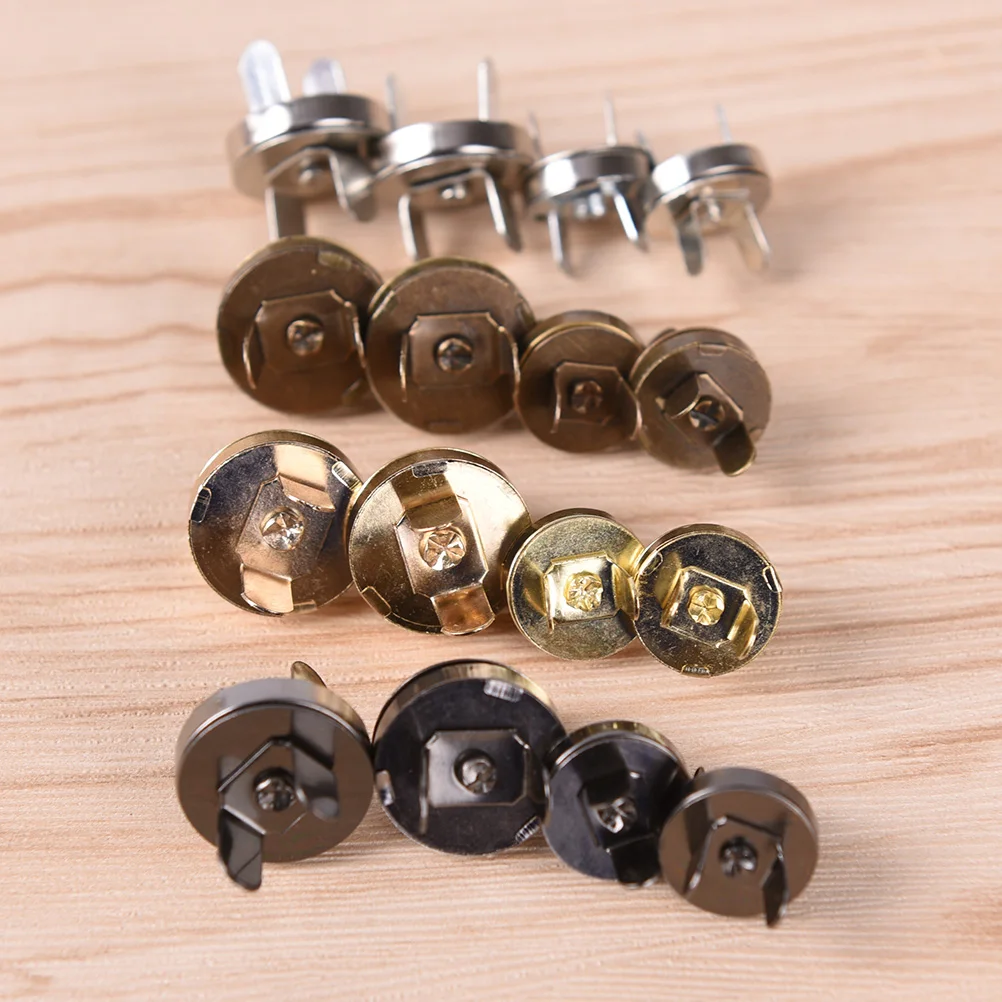 10pcs/lot 18mm/14mm Magnetic Snap DIY Handbag Purse Clasp Closures Metal Button Bag Accessories Parts Bag Button High Quality