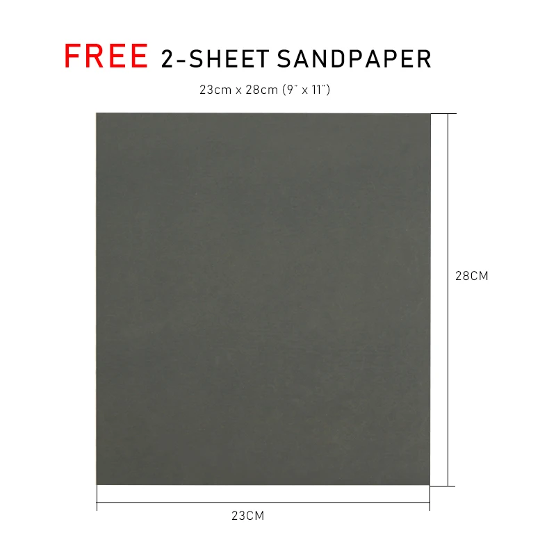 Sandpaper Holder Tool with 2-sheet Sandpaper 9 x 11-Inch Hand Sander with Soft Handle for Wood and Drywall Sanding