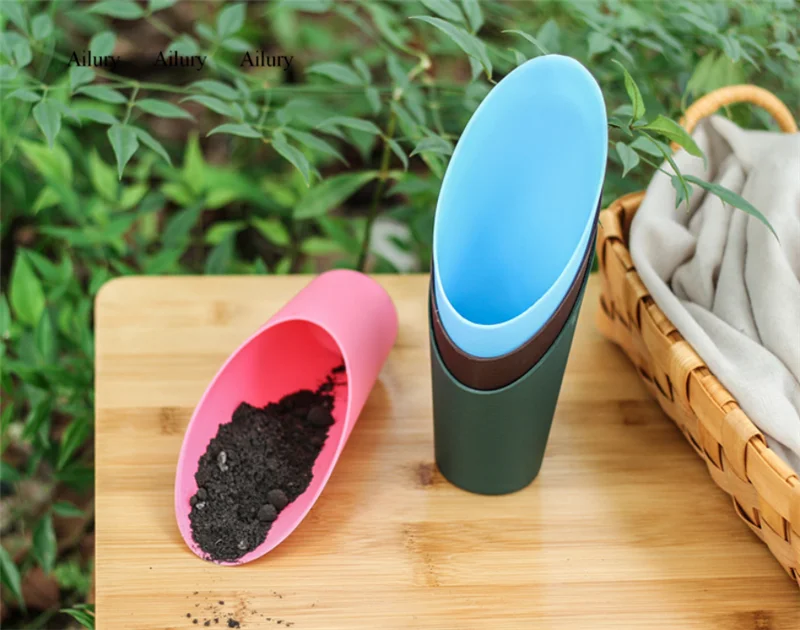 Round Cylinder Shovel Multi-meat Soil Cup Gardening Bucket Plastic Family Flower Vegetable Plant Tools