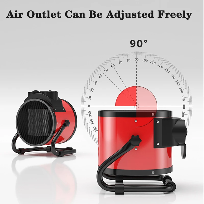 2000W elektryczny podgrzewacz pokojowy wodoodporny IPX4 łazienka Mini wentylator cieplej PTC ogrzewacze pomieszczeń z 3 trybami do garażu domowego biura