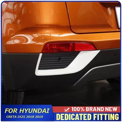For Hyundai Creta IX25 2018 2019 2020 Car Rear Back Foglight Eyebrow Trims Strip Cover Stickers Auto Parts