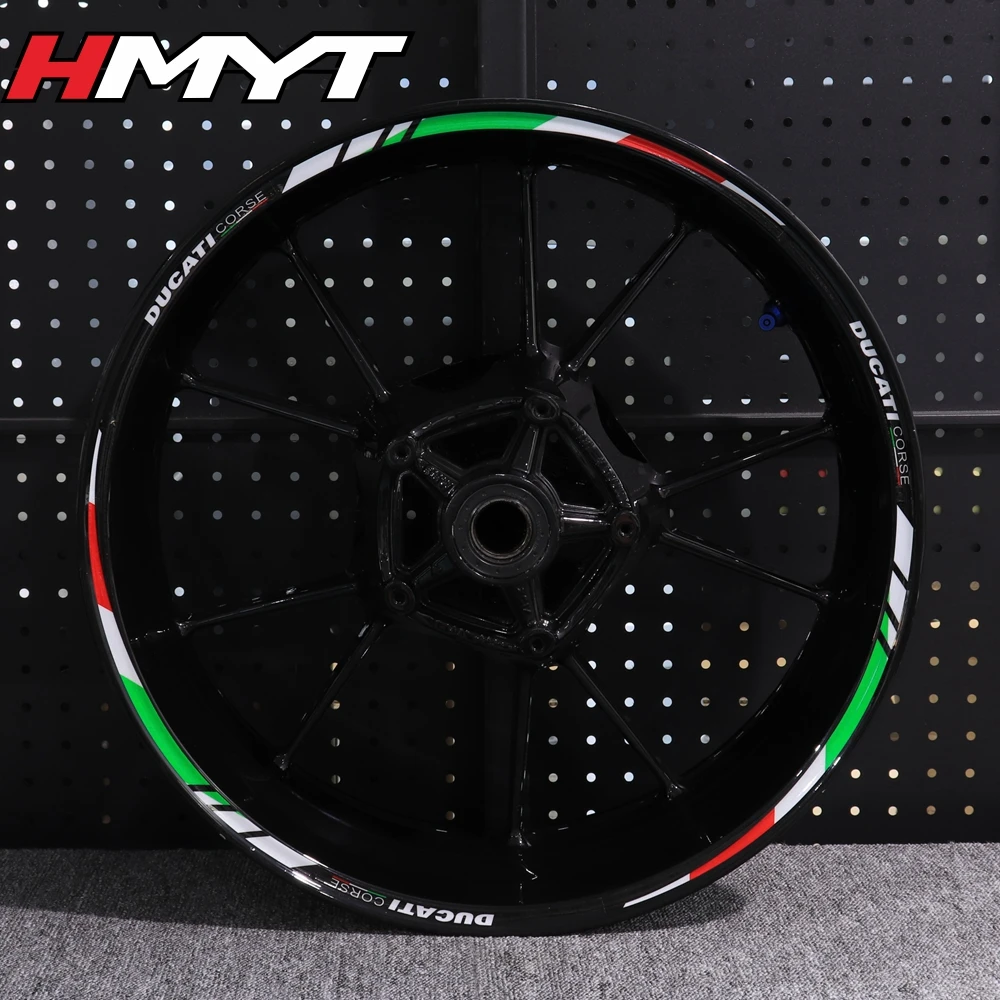 For Ducati 821 795 796 797 848 959 1199 motorcycle 17 inch wheel hub waterproof reflective sticker wheel Decal