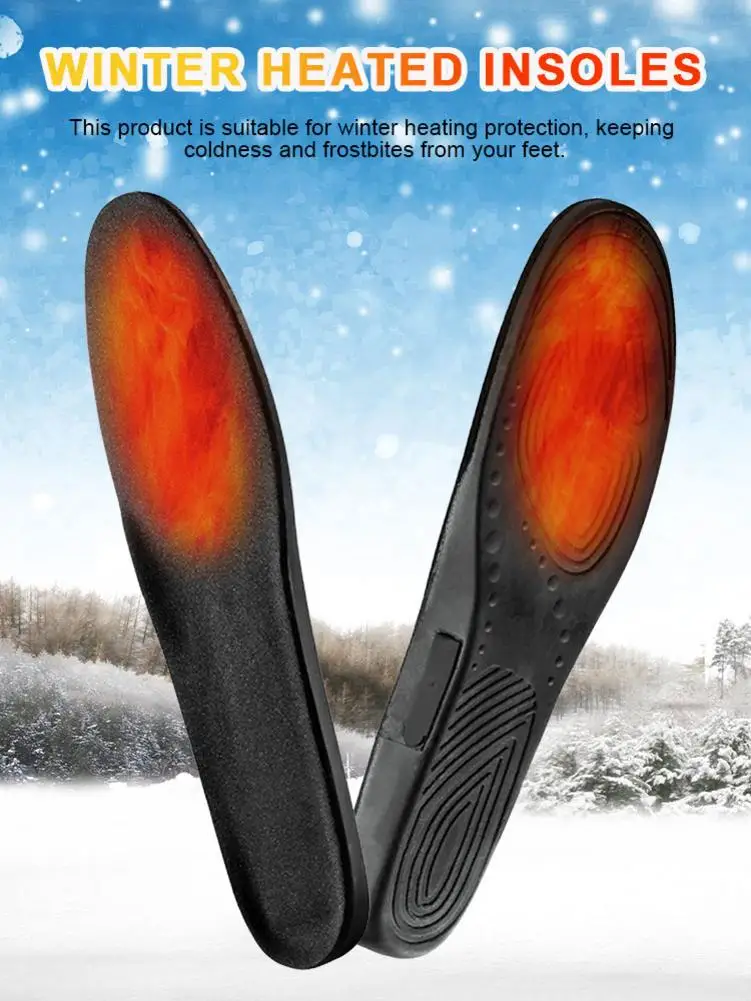 1200MAh Rechargeable Electric Heating Insoles With Remote Control Winter Warm Heated Insoles Sport Shoes Pads For Skiing Hunting