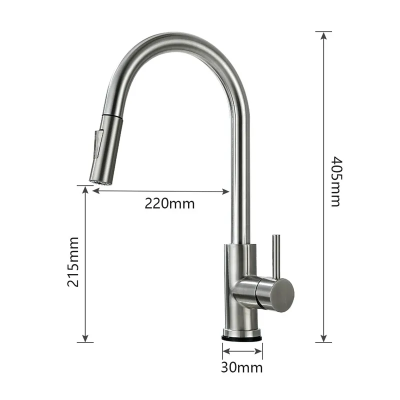 Touch on Kitchen Faucets with Pull Down Sprayer Single Handle Kitchen Sink Faucet with Pull Out Sprayer Sensor Kitchen Faucets