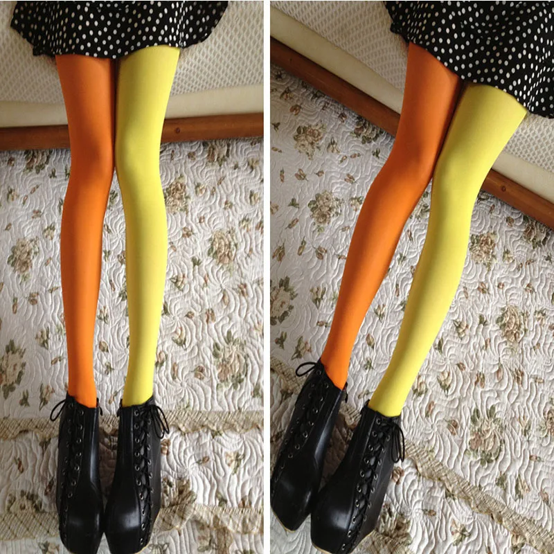 B09 Women Autumn Winter Thick Warm Tights Stockings Nightclub Multicolour Velvet Seamless Pantyhose Sexy 100D AB Tights