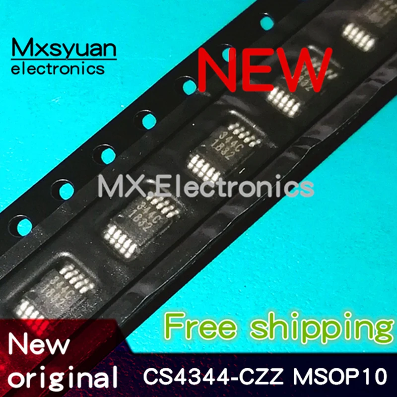 10pcs~100pcs/lot New original CS4344-CZZR CS4344-CZZ 344C MSOP-10 DAC IC