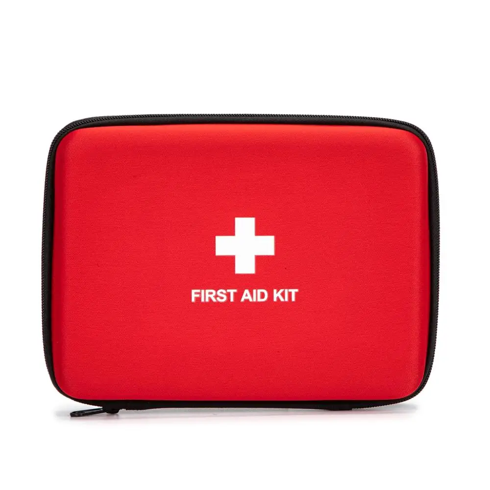 First Aid Hard Case Empty First Aid EVA Hard Red Medical Case for Home Health First Emergency Responder Camping Outdoors