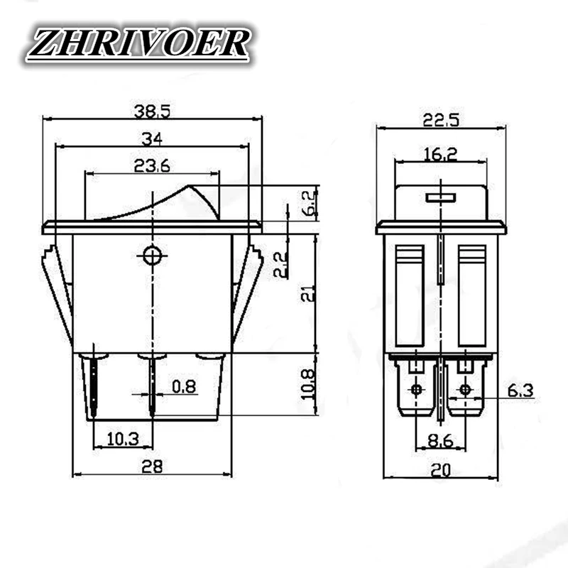 Automobile and Motorcycle Fog Light Switch LED ASW-17D 12V 35A 4Pin