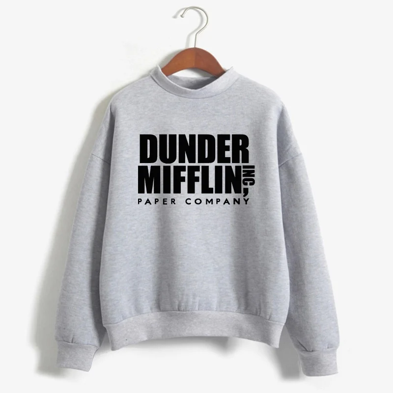 Women Dunder Mifflin Inc Paper Company Wernham Hogg TV Show Michael Scott Space Sweatshirt Tops The Office Tv Hoodie Men