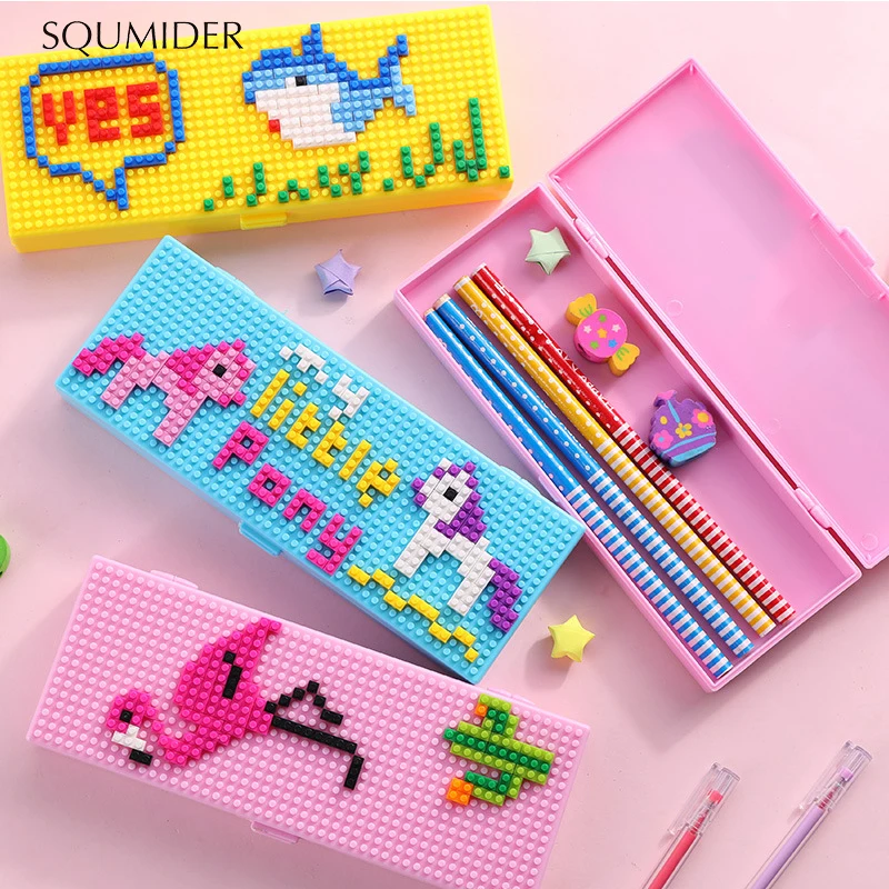 Kreative Bleistift Fall Multifunktionale Schreibwaren Box für Kinder/DIY Student Bleistift Box Kinder Geschenk Bleistift Fall