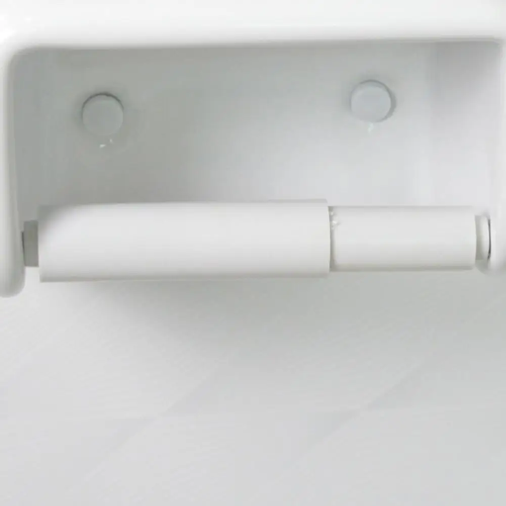 High Quality Convenience White Plastic Replaceable Toilet Roll Holder Roller Insert Spindle Spring Bathroom Replace Accessories