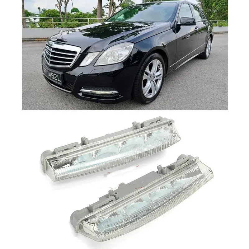 

2pc DRL Front Bumper Light For Mercedes W212 2009 2010 2011 2012 2013 2014 A2049068900 A2049069000