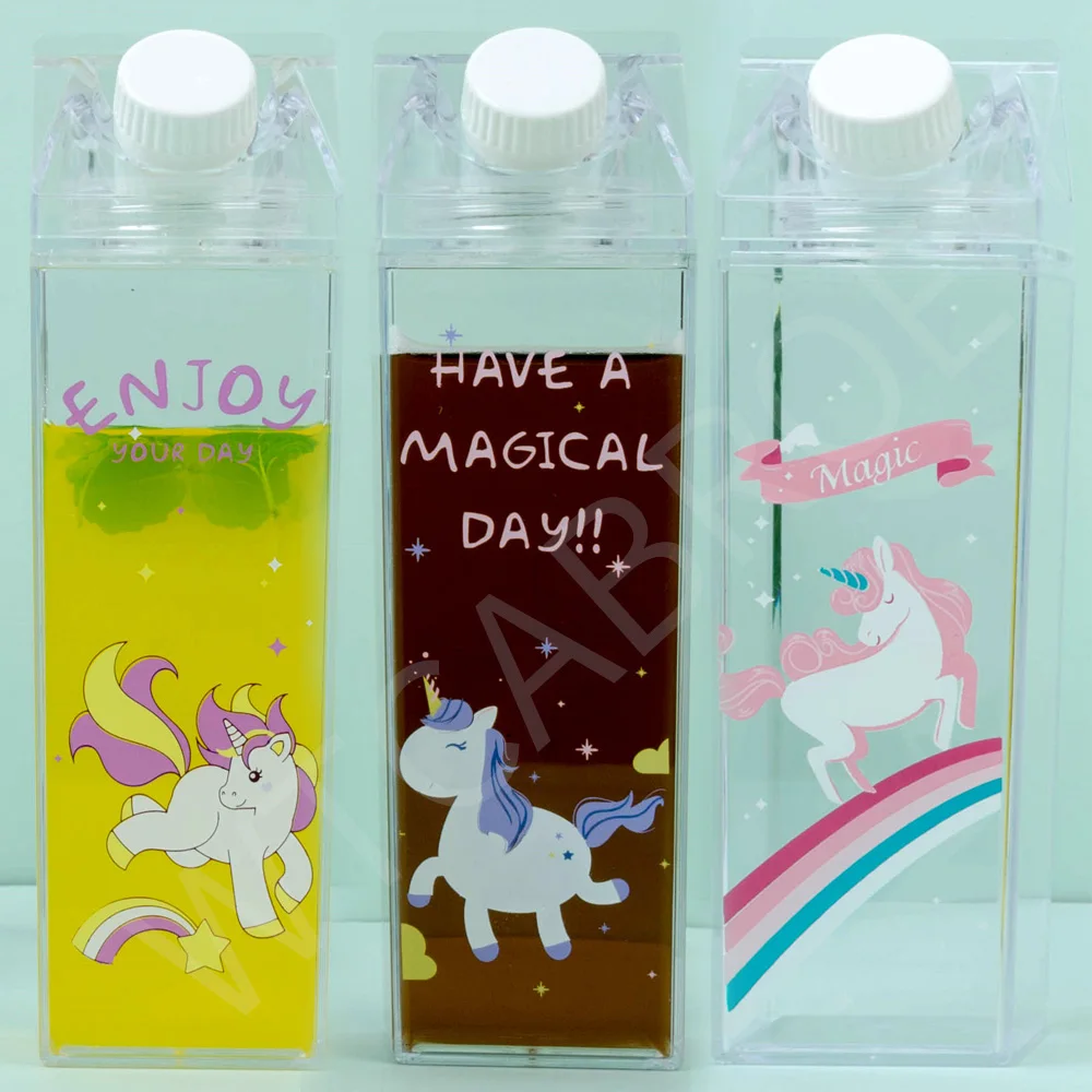 My 500ml Strawberry Kids Cute Reusable Healthy Creative Unicorn School Drink juice Water Bottles My Sport lemon Bottle For Water