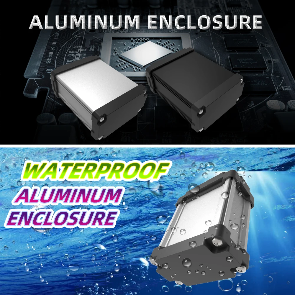 Outdoor Waterproof IP68 Electrical Cable Enclosure Wire Connector Junction Box for Low or High Voltage Garden M09 125*60mm