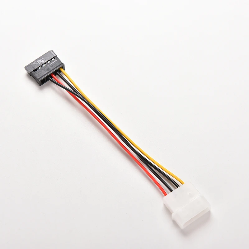 1 unidad de 4 pines IDE a 15 pines SATA IDE a Serial ATA Cable adaptador de corriente para disco duro SATA