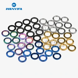 10pcs/lot Titanium Screws Flat Washers M5 Grade 5 for Brake Stem Black Gold Blue Normal Ti