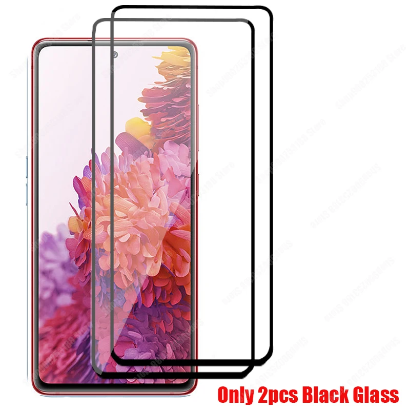 ป้องกันกระจกสำหรับ Samsung Galaxy S20 FE กล้อง Protector สำหรับ Samsung S21 Plus A02S A12 A21S A51 A52 a72ฟิล์มหน้าจอ