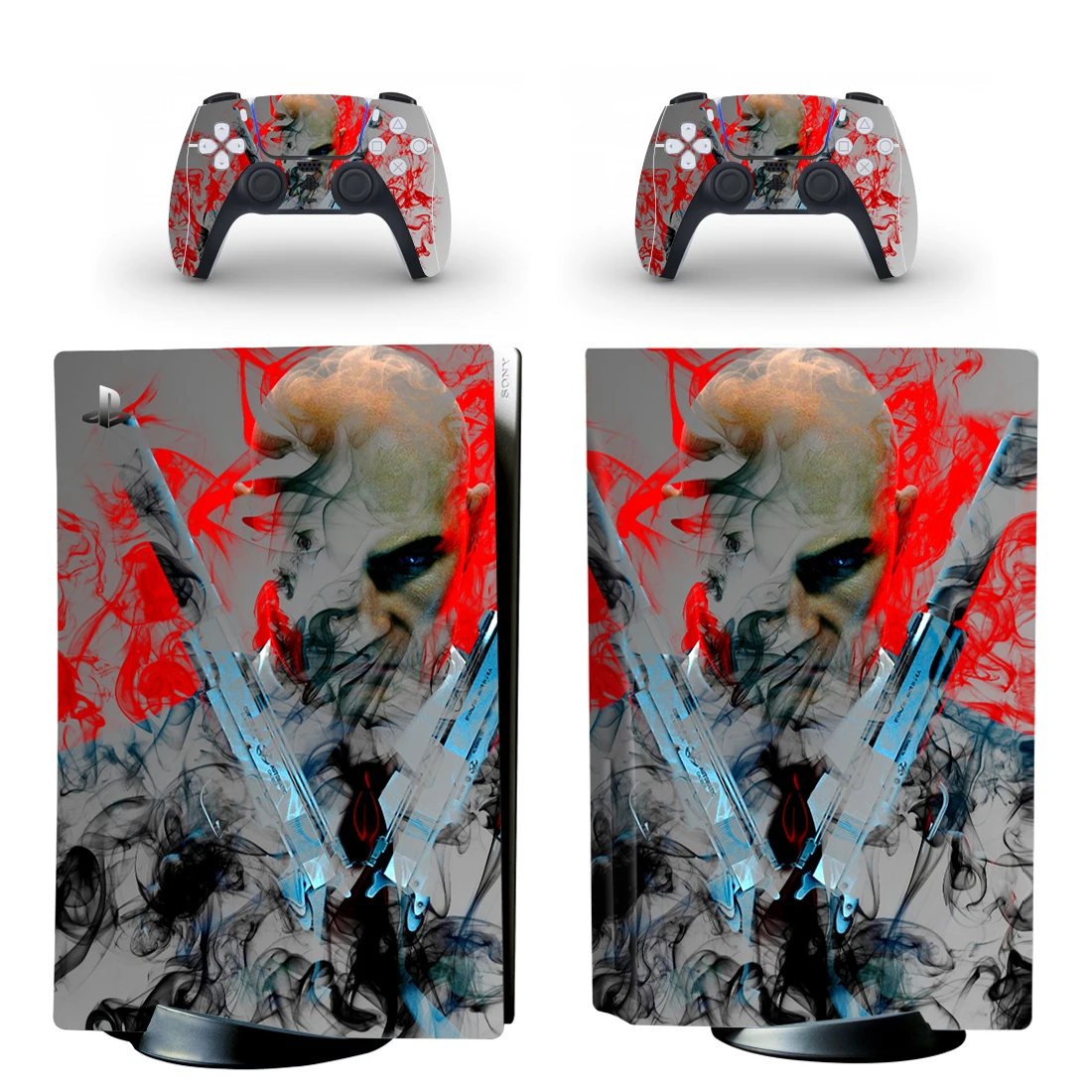 Hitman PS5 Standard Disc Skin Sticker Decal Cover for PlayStation 5 Console and 2 Controllers PS5 Disk Skin Vinyl