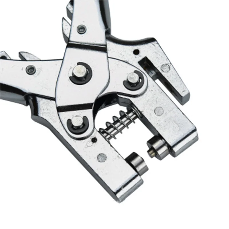 Multifunction buraco ajuste alicate pano soco ilhó botão cartão de couro sapato grommet saco cinto setter rebite snap lona pinça