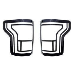 A pair chrome car tail light/taillight frame black beze truck tail lamp cover trim  for Ford f150