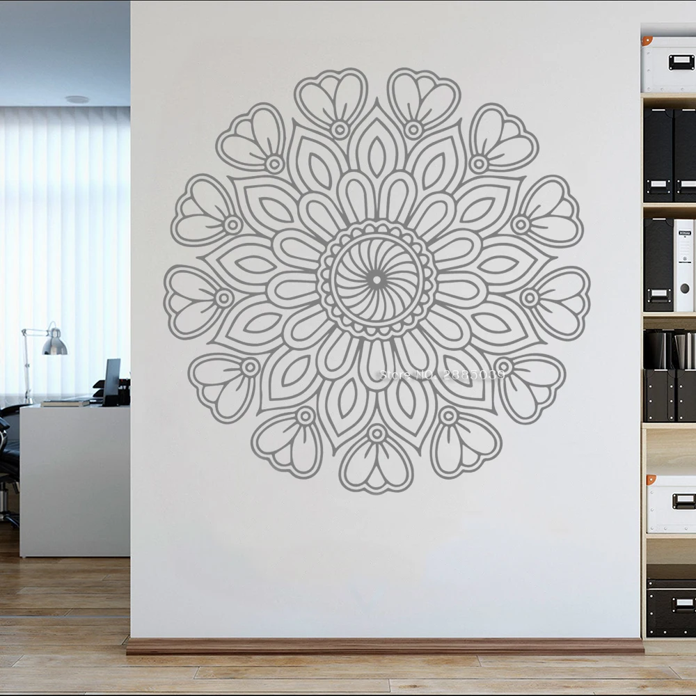 Mandala Wall Decal Art Headboard Decor Fashion Mandala Wall Sticker For Bedroom Living Room Home Decoration Wallpapers LC1634