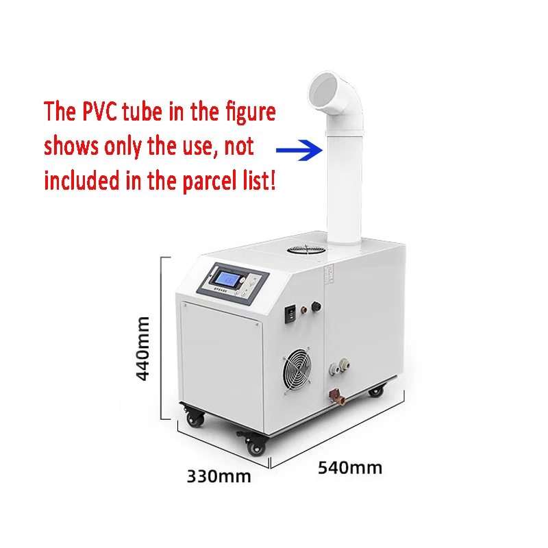 Humidificador Industrial, difusor ultrasónico, fábrica comercial, almacén, supermercado, 3 KG/H, Control inteligente, pulverizador temporizado