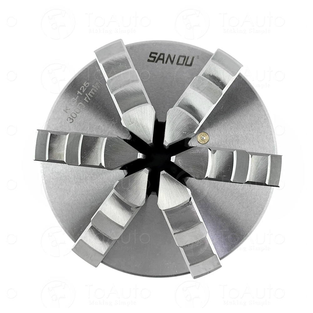 5 "CNCチャック,6ジョー,セルフセンタリング,125mm,旋盤チャック,K13 K13-125,新品