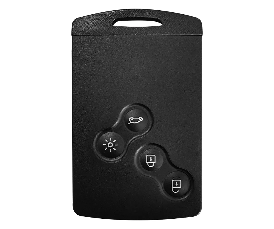 XNRKEY 4 Button 433MHz PCF7952 Chip Smart Card Remote Car Key Fob For Renault Megane 3 2008-2016 Keyless HandsFree