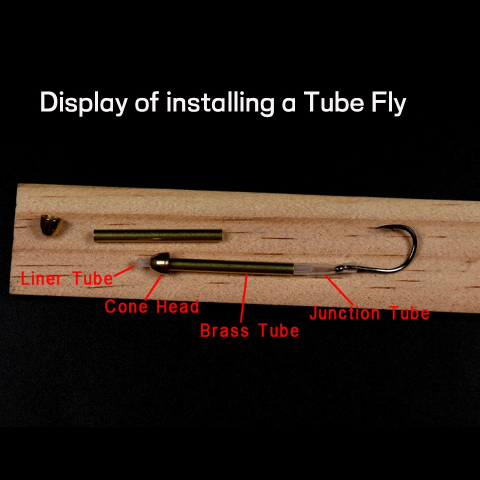 Wifreo Tube Fly Tying System Combo Set 3mm Brass Tube + Cones+ Liner Tube + Junction Tube Salmon Steelhead Fly Tying Material