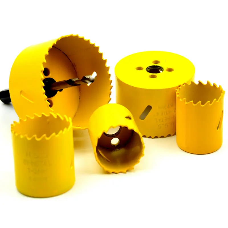 SCOWELL 9PCS Kit 13PCS Kit HSS Bimetallic M3 Wood Hole Saws Bit For Wood Working DIY Tools Holesaw Cutter For Wood Metal Cut