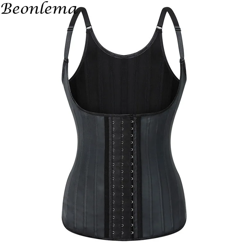 Latex Body Slimming Shapewear Vest Waist Trainer Sweat Sport Shaper Belly Sheath Modeling Straps Steel Boned Posture Shaper Belt