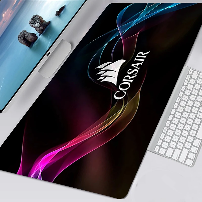 Corsair Logo XXL Miếng Lót Chuột 90X30 Padmouse Chơi Game Mousepad XL Bàn Phím Chuột Thảm Deskmat Mausepad Tapis De Souris tappetino Chuột