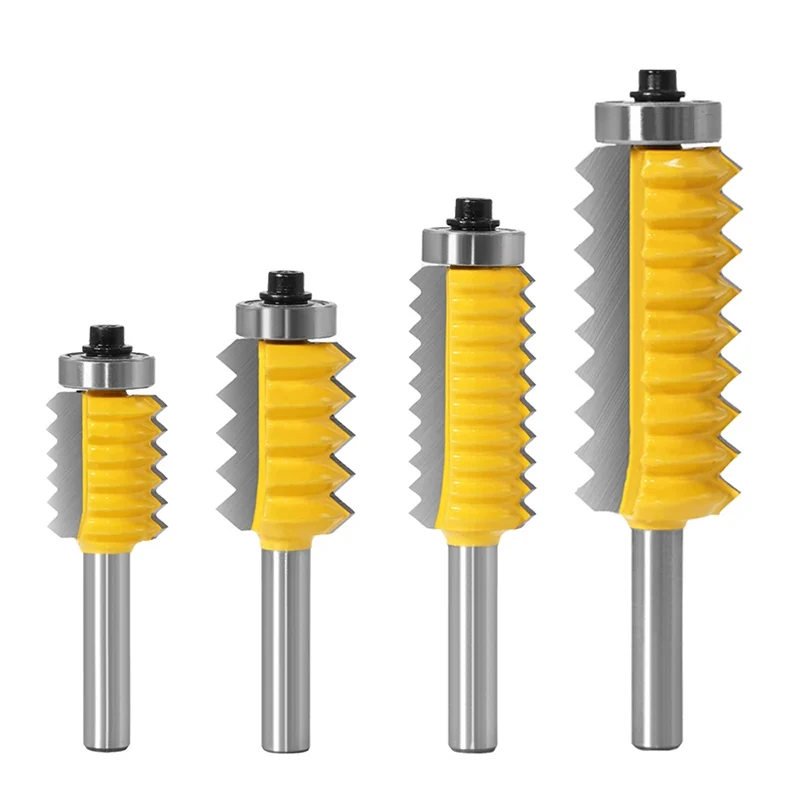 

8mm Shank Finger Joint Glue Milling Cutter Raised panel V joint Router Bits for Wood Tenon Woodwork Cone Tenoning Bit