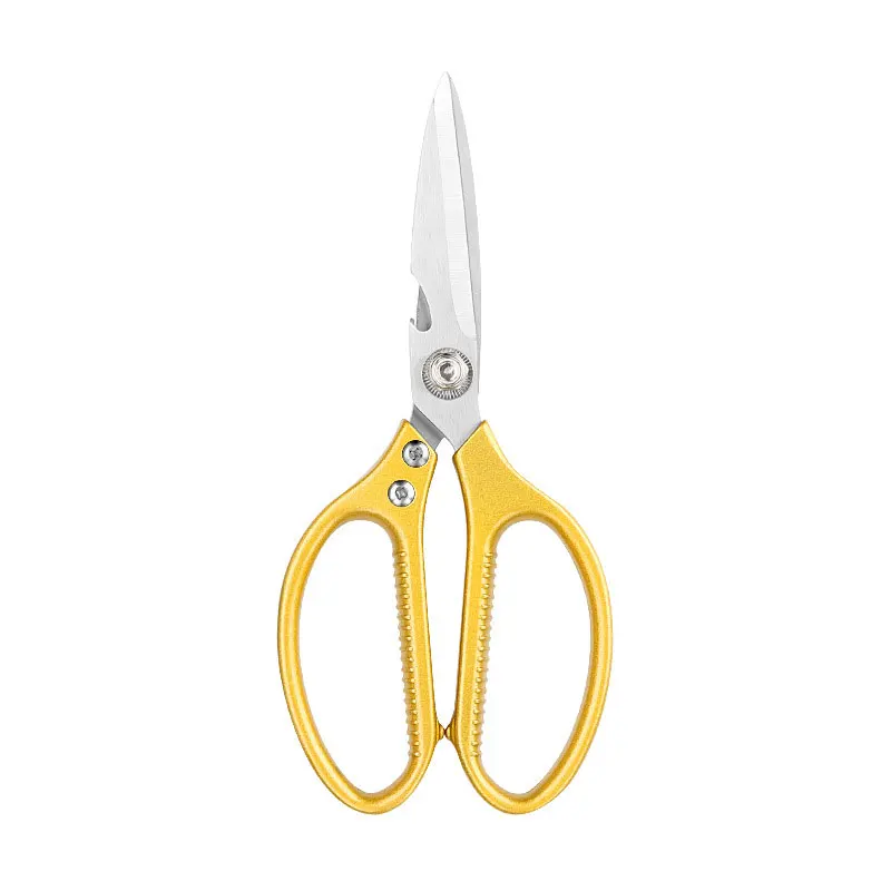 

Dropship Aluminum Handle Chicken Bone Scissors Household Scissors 5CR15 Steel Multi-function Kitchen Scissors Hand Tools