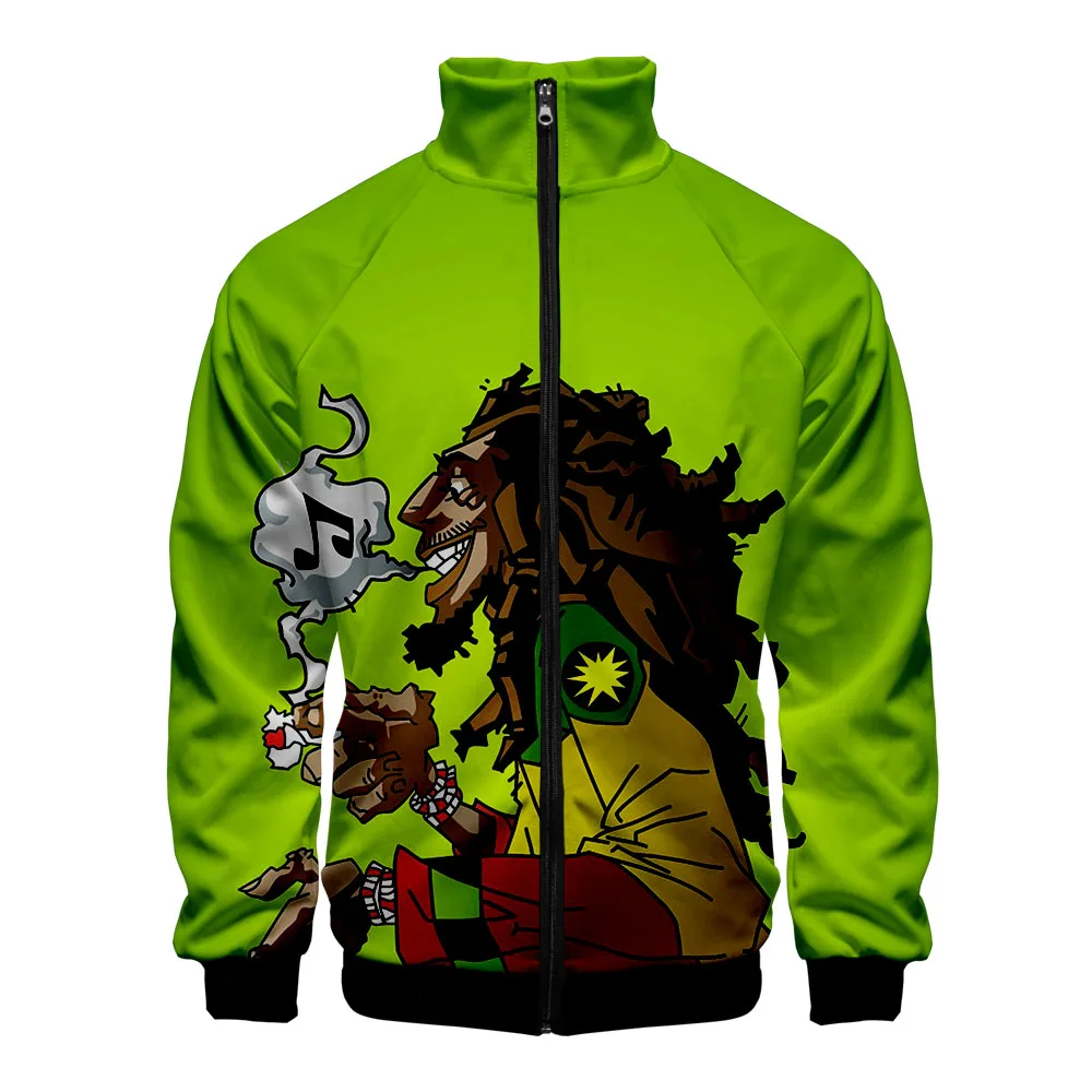 2020 bob marley 3D Baseball Jacket Harajuku Hip Hop Hoodies Casual Stand Collar Zipper Sweatshirt Casual Sportswear Clothes