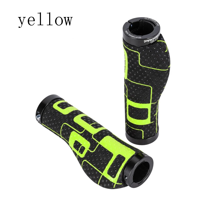 Bike Handlebar Grip Rubber Anti-Skid Ergonomic Mountain MTB Cycling Parts Bicycle Grips White Yellow Red Blue Gray