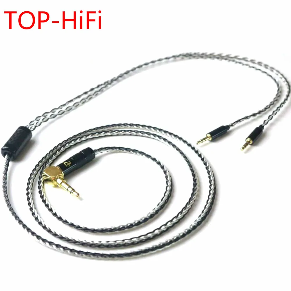 

TOP-HiFi Free Shipping 3.5/2.5/4.4mm Balanced Silver Plated Upgrade Cable for HE400i HE1000 HE6 HE500 he560 EDX V2 Headphones