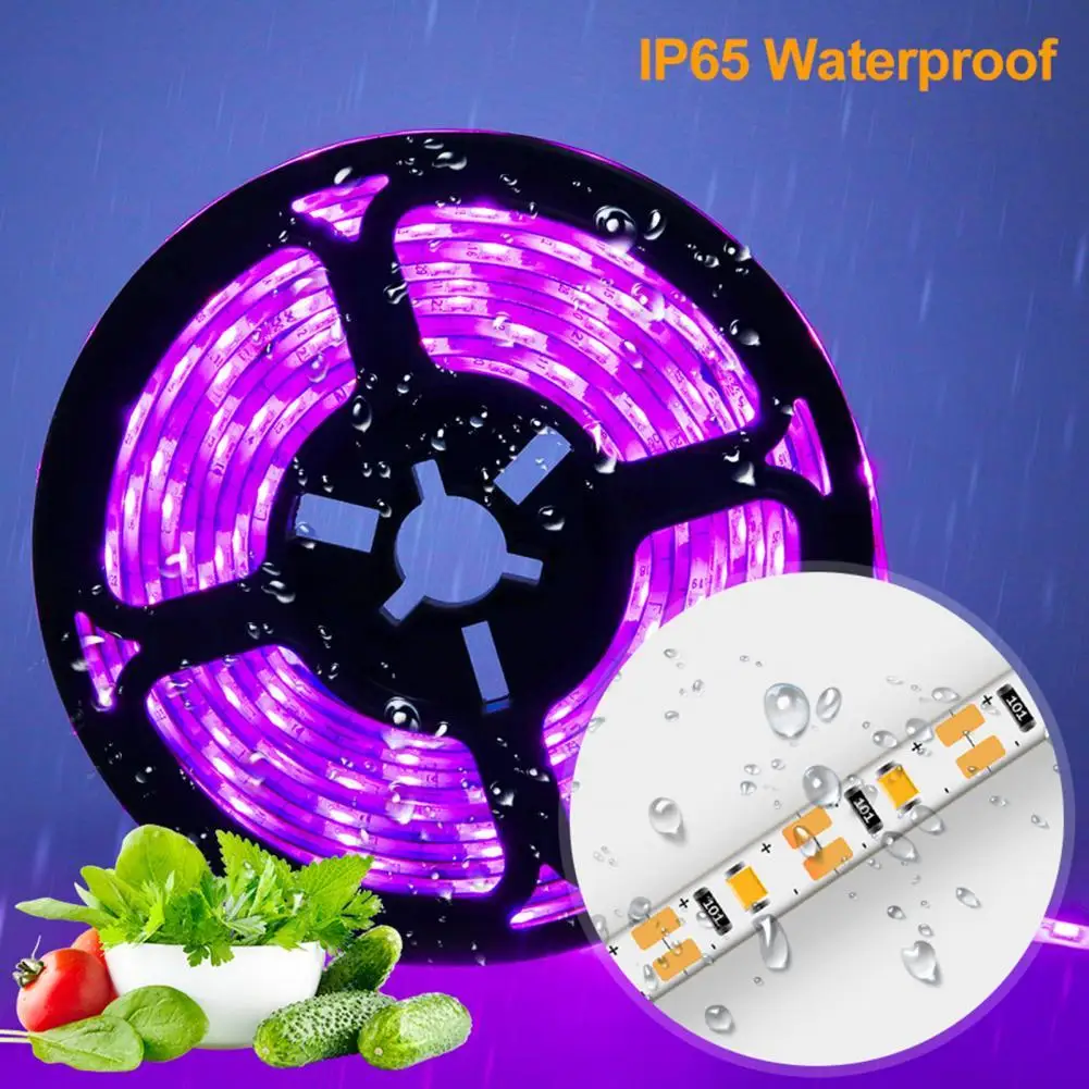 

USB Strip Lights Super Bright Hand Scan Sensor Strong Plasticity Pink Purple Waterproof LED Plant Grow Light for Plants