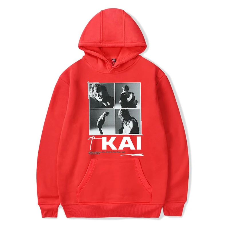 

KAI Super Kpop Cool Hoodies Sweatshirts Fashion Men Women Hooded Pullover Tracksuit Harajuku Long Sleeve Homme Hoodie Hoody Tops