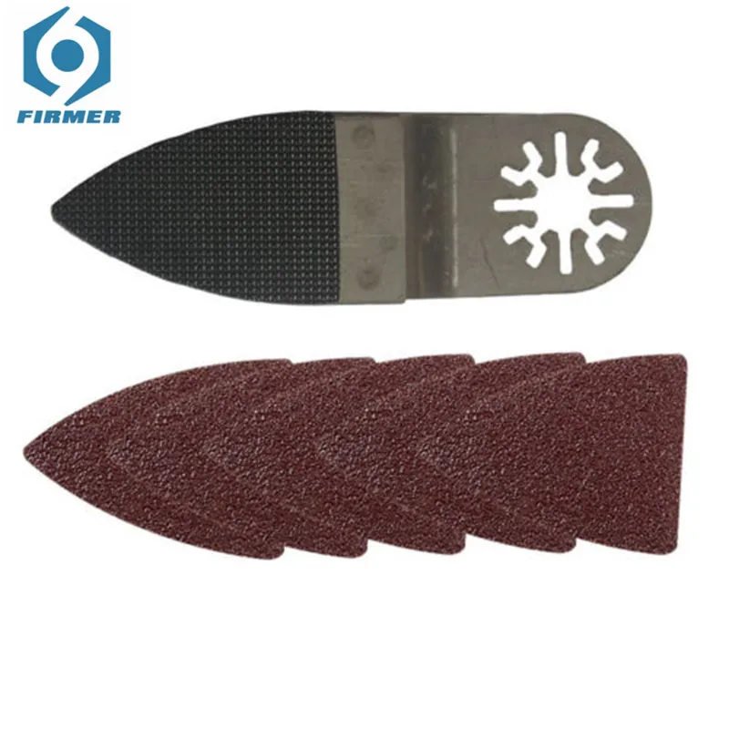 

100pcs Polisher Triangular Mat Sanding Pads Finger Sanding Sheets Pads Oscillating Alumina Sander Paper