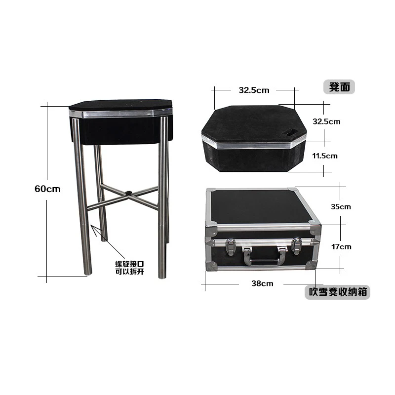 Magic Tricks Snow Animator Stool 2.0 Improved Version Can Be Disassembled -Stage Props Comes With Carrying Case Professional