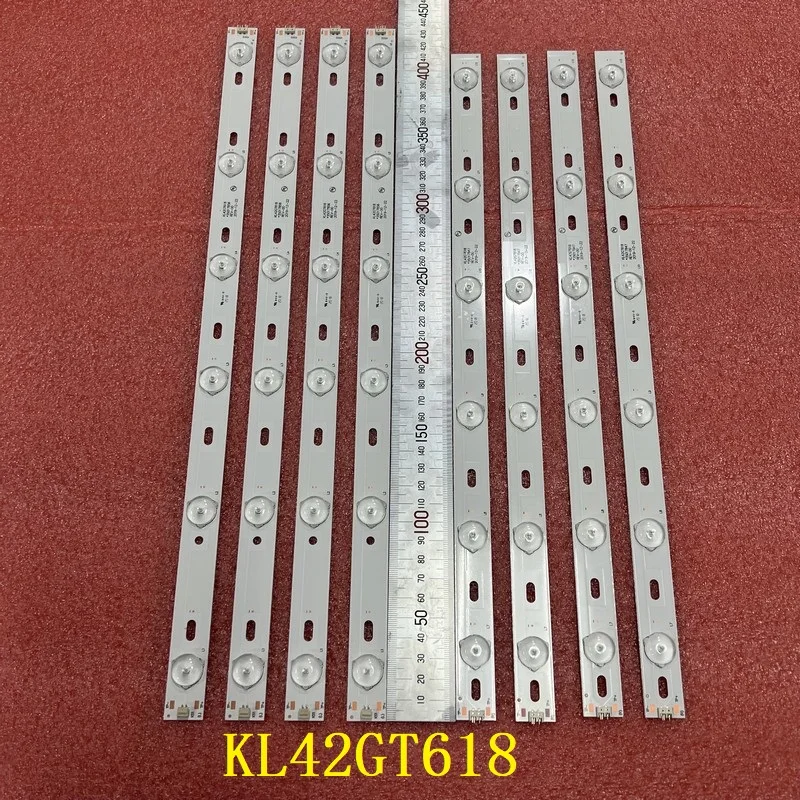 8pcs LED bar for DNS K42A619 Supra STV-LC42T410FL  KONKA TV KL42GT618 35017849 35017855 35017848