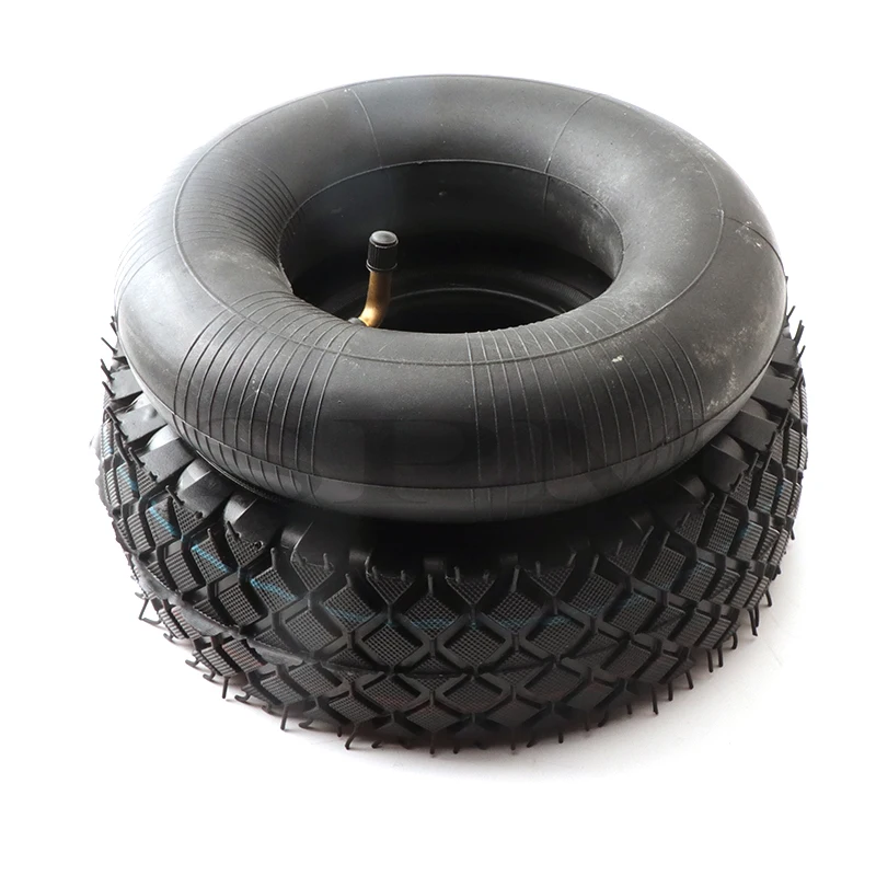 4.10/3.50-4 Inner Outer Tyre 410/350-4 Pneumatic Wheel Tire for Electric Scooter Trolley Accessories