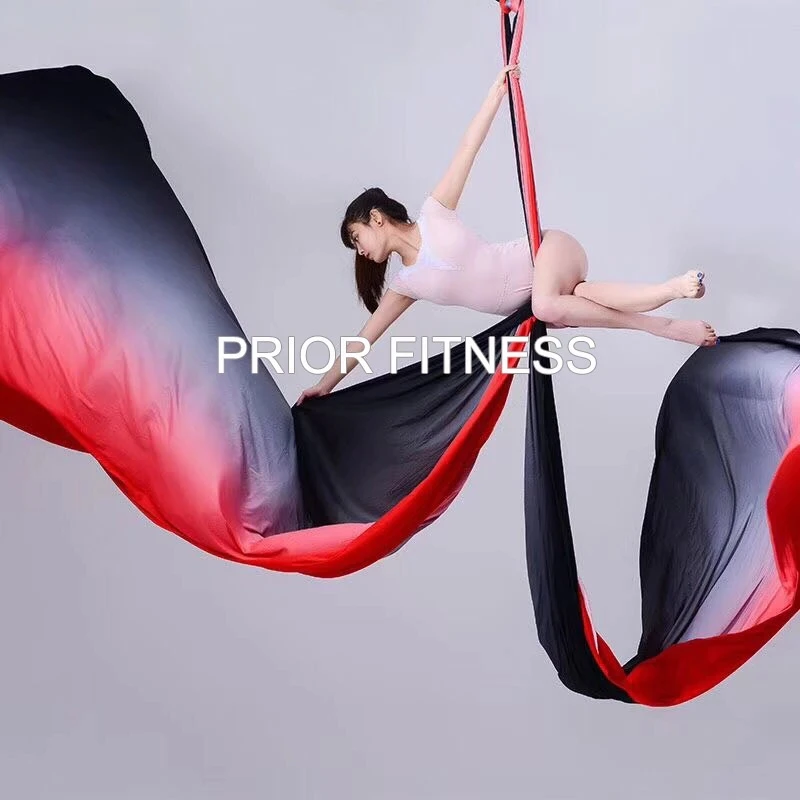 Aerial Silks Equipment, Medium Stretch, Silk Fabric for Acrobatic Dance, Air Yoga, Aerial Yoga Hammock, 9 m